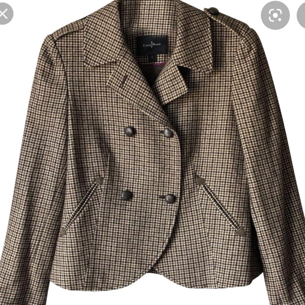 Cole Haan Tweed/Plaid/Checked Blazer